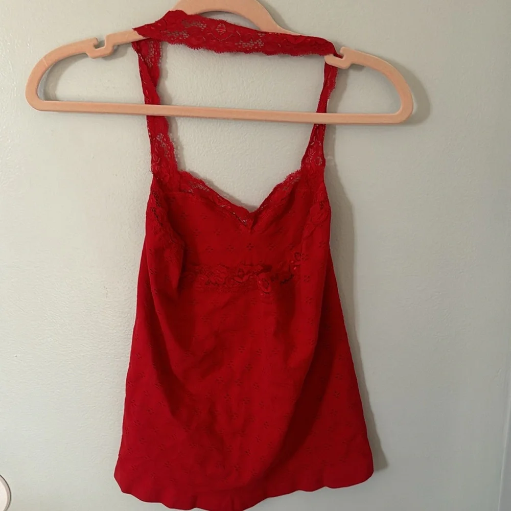 NWOT Free People Intimately Eyelet Seamless Halter Top Size M/L - Picture 8 of 9